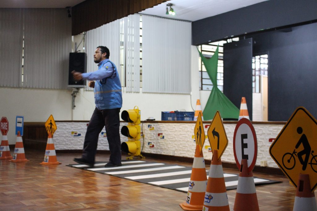 Segundo os pais, as crianças passaram a ser mais conscientes sobre o trânsito. (Foto: Arquivo Escola La Salle Santo Antônio / Divulgação)
